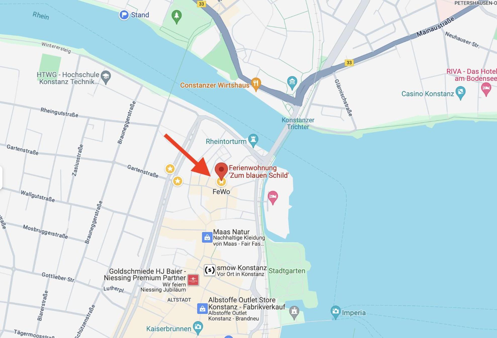 Appartamento Zentrale Wohlfuehloase Inkl Parkplatz - Zum Blauen Schild Costanza Esterno foto